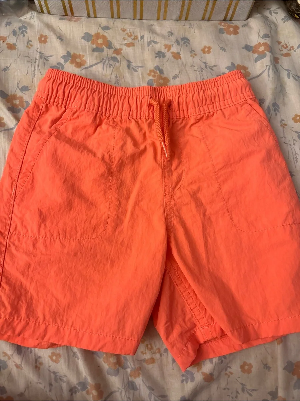 Boys Orange Quick Dry Shorts